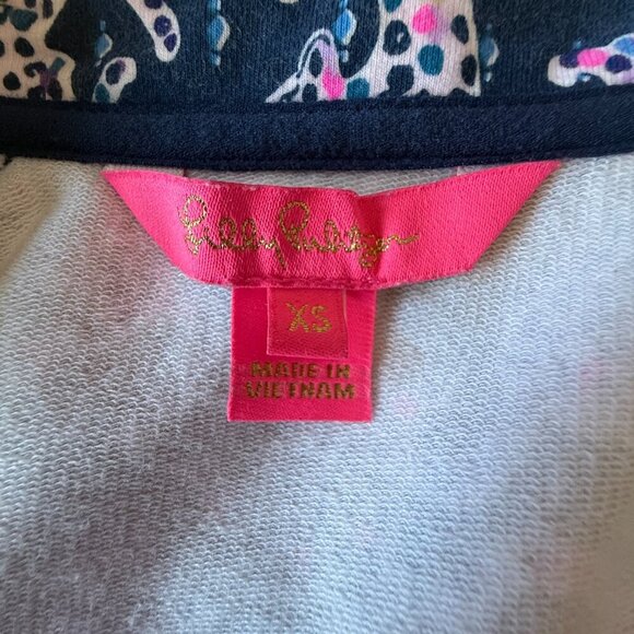 Women's XS Lilly Pulitzer Popover Skipper On The Catwalk Half Zip - Picture 6 of 8